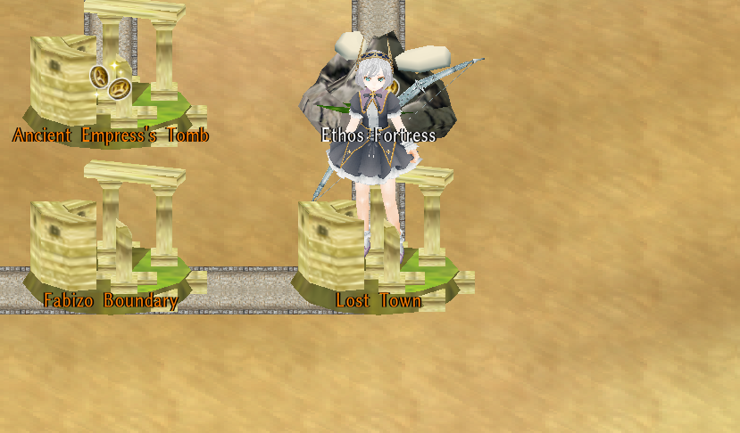 Map of Lost Town Magic Barrier